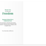 Sponsor school for a child survivor